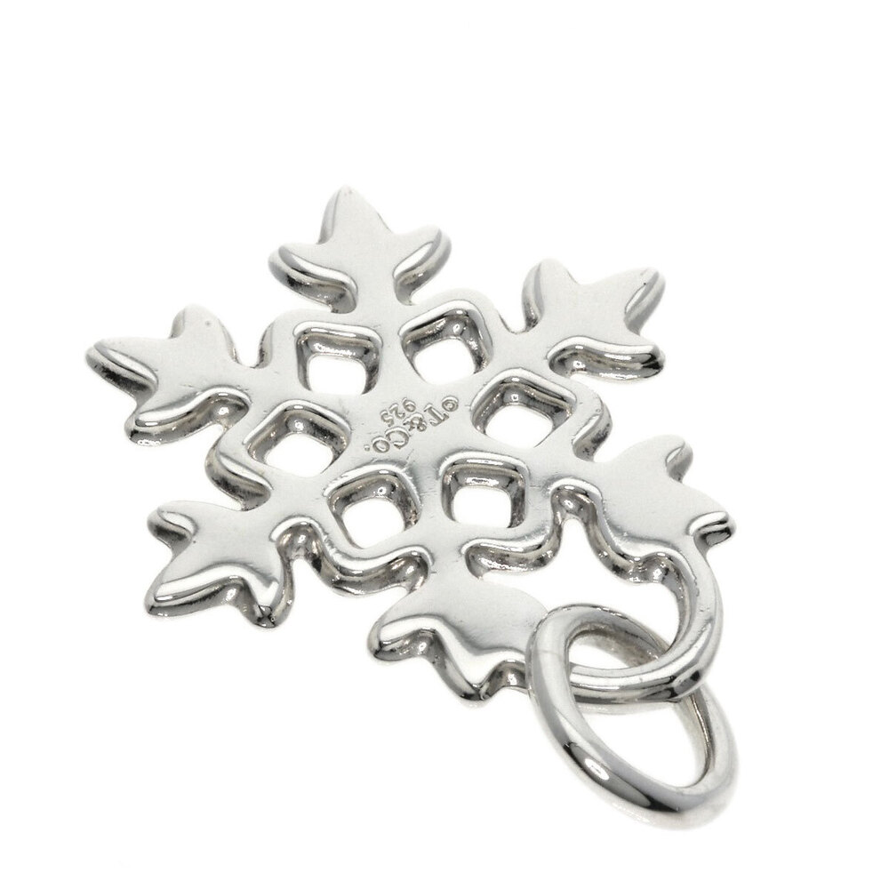 Tiffany Snowflake Pendant Top Silver